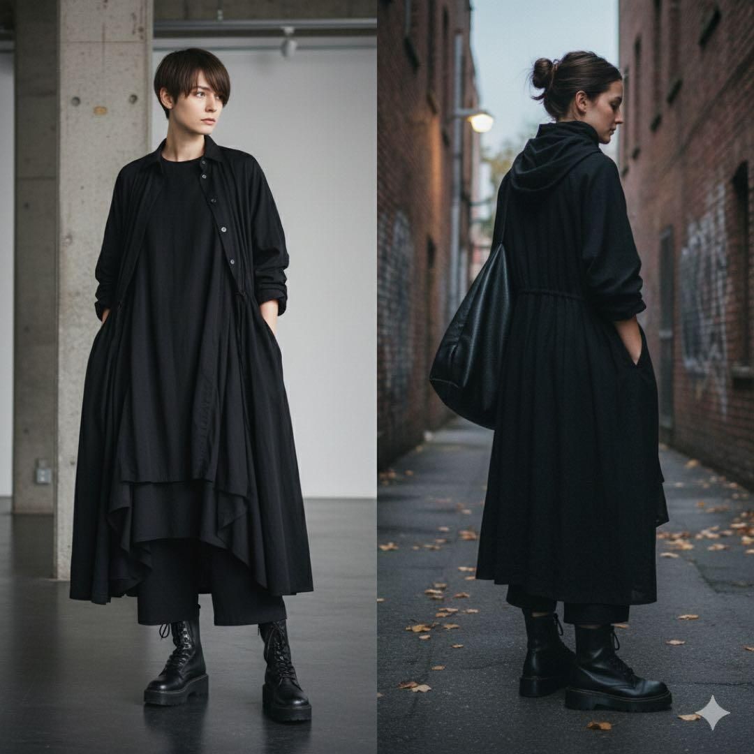 極美品 Yohji Yamamoto + Noir ヨウジヤマモトプリュスノアール LONG