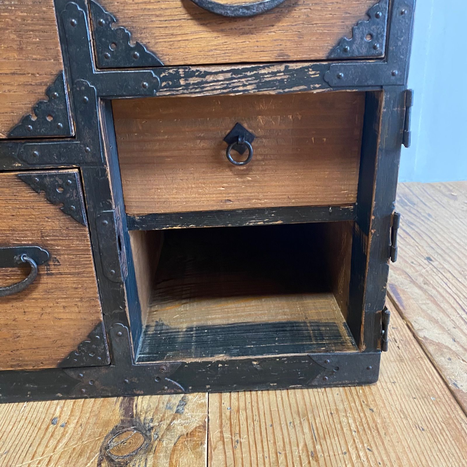アンティーク 時代箪笥 小箪笥 和箪笥 金具付き 古家具 古道具 レトロ アンティーク 時代箪笥 小箪笥 和箪笥 金具付き 古家具 古道具 レトロ