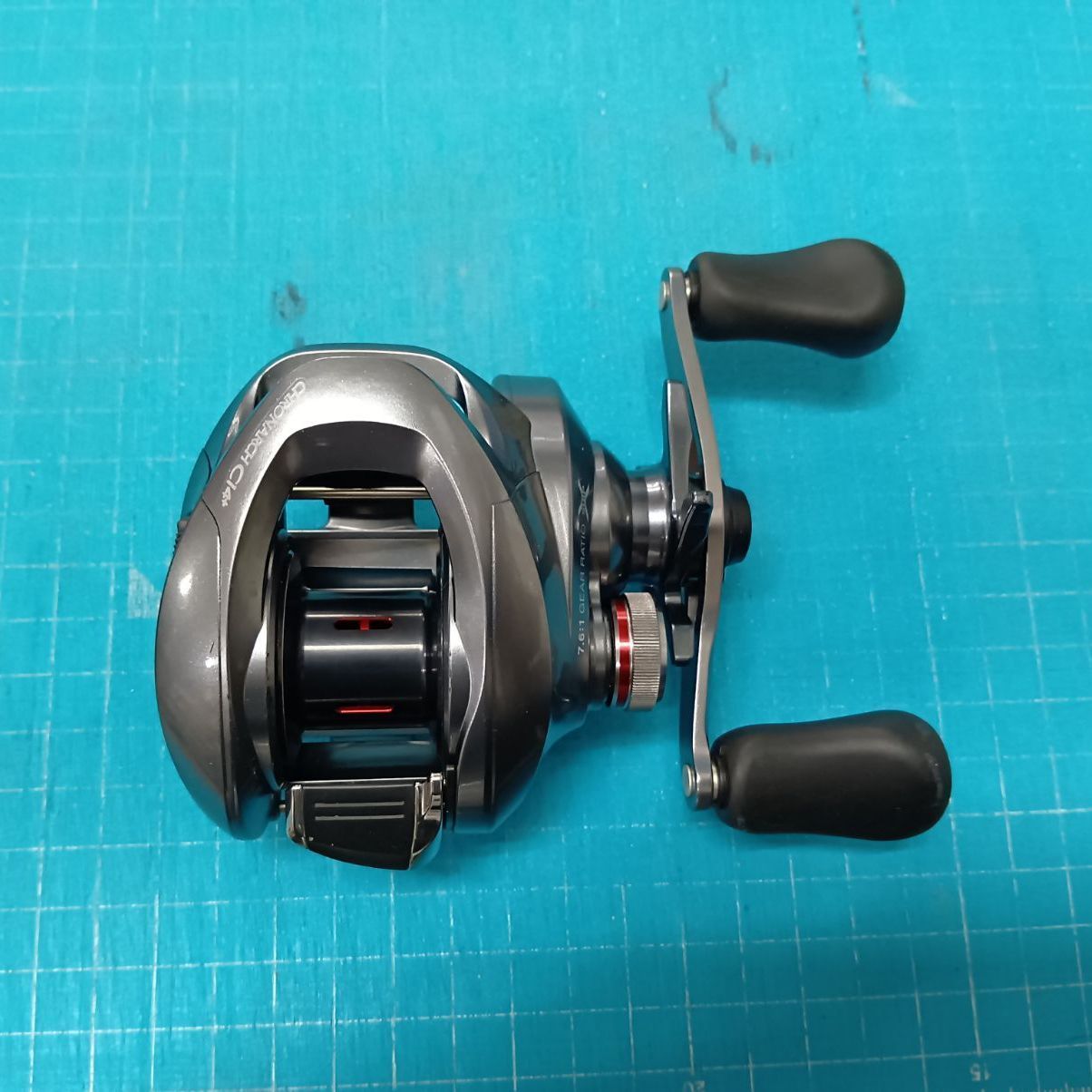 シマノ14クロナーク7.6:1 150HG 右ハンドル夢屋シャロスプール交換済み フィッシング 【大宮宮原店 併売】シマノ 14クロナーク CI4 150HG 夢屋