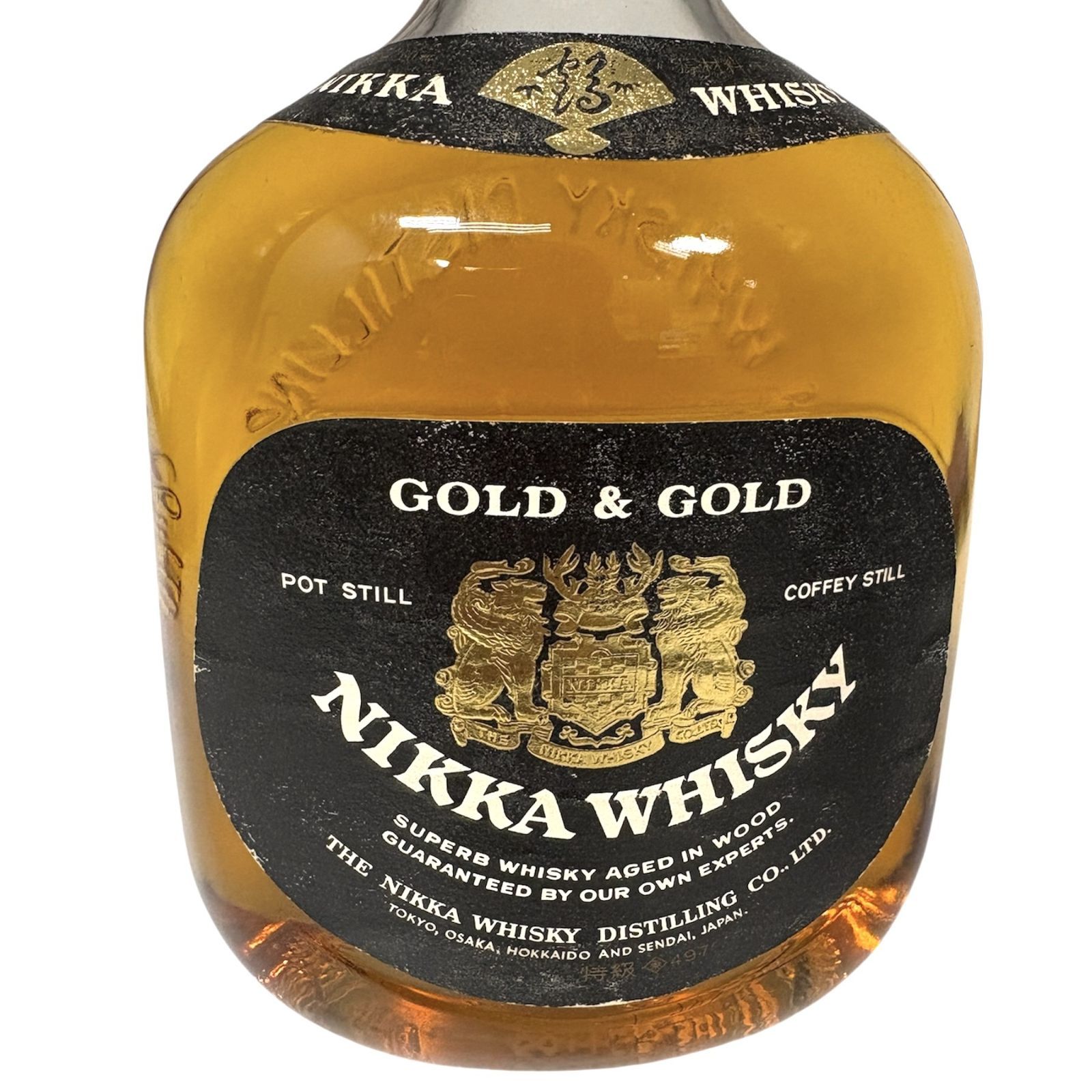 ④【未開封】ニッカ ウィスキー G&G ゴールド&ゴールド 760ml 43