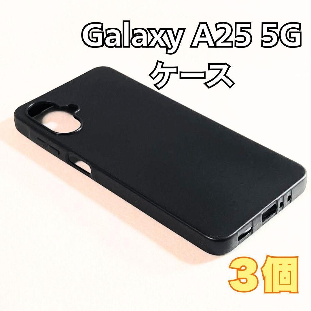 3個 Galaxy A25 5G ソフトケース マットブラック TPU素材 黒 - メルカリ