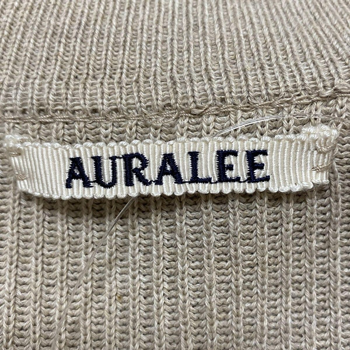 AURALEE(オーラリー) カーディガン サイズ4 XL メンズ - ベージュ 長袖