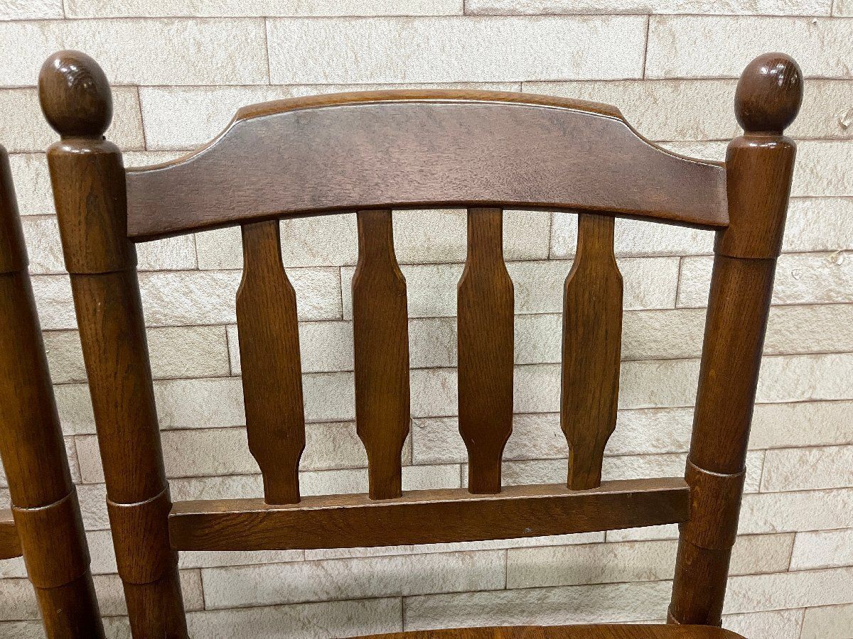 ○カリモク Karimoku コロニアル ダイニングチェア2脚セット 木製 食卓