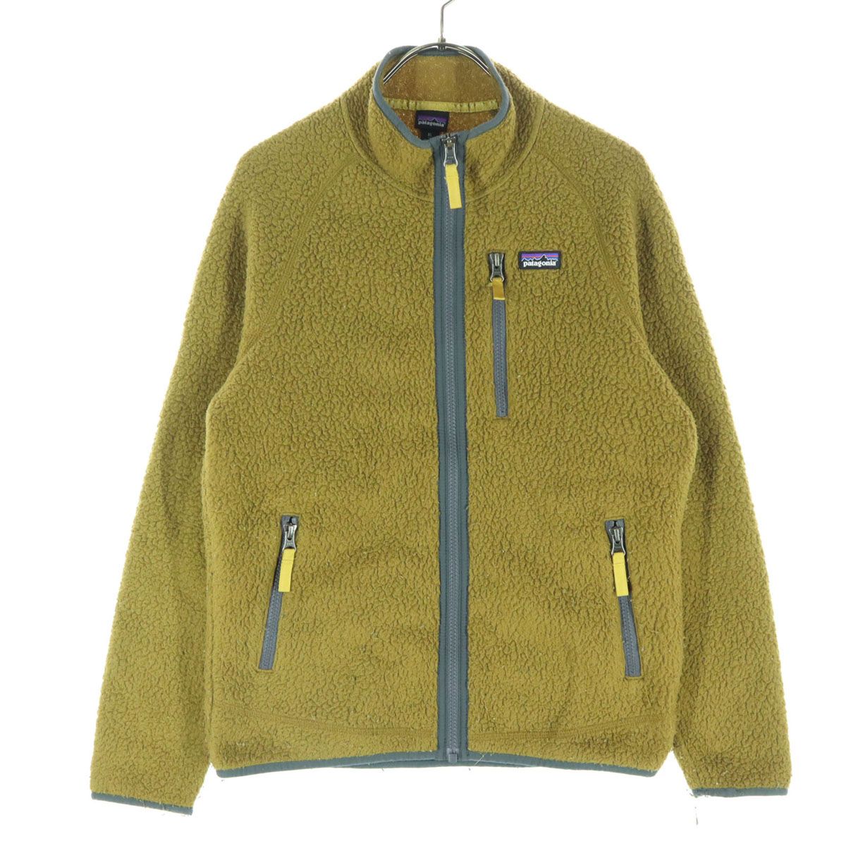 patagonia パタゴニア ワンポイントロゴ 長袖 フリースジャケット XL 
