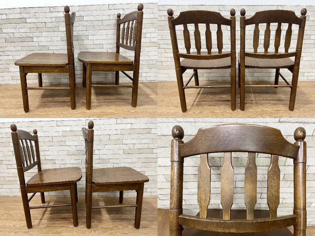 ○カリモク Karimoku コロニアル ダイニングチェア2脚セット 木製 食卓