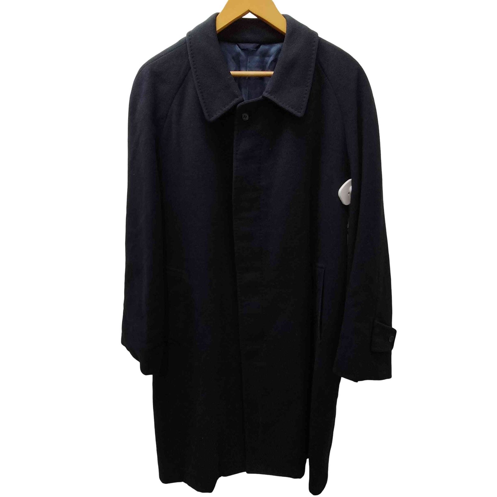 新品 pure cashmere ピュアカシミア ロングコート 9号 ブラック PURE 
