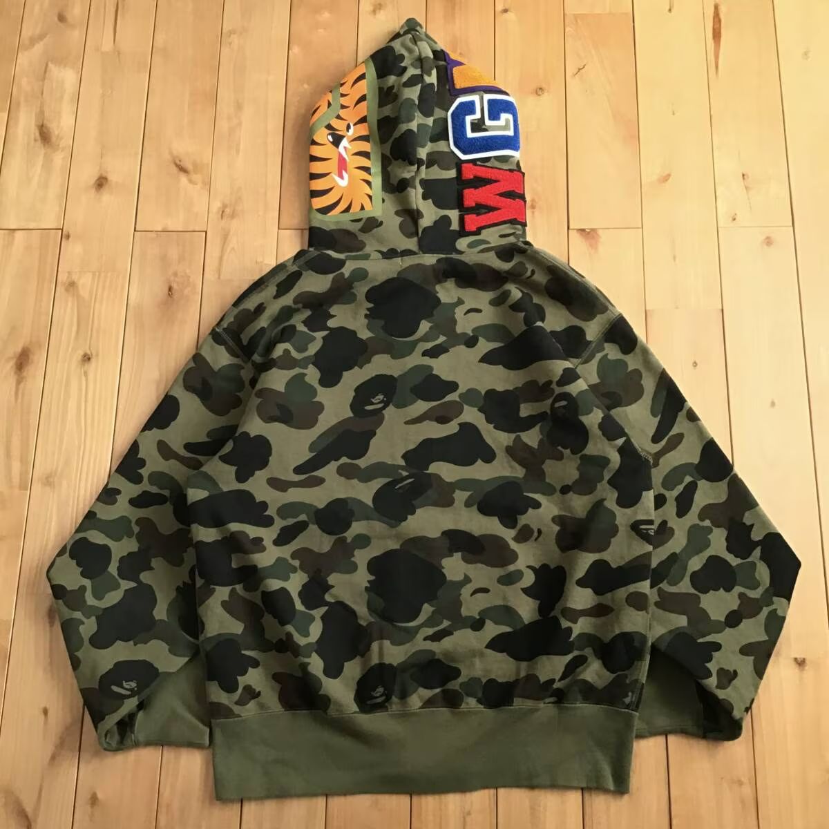 A Bathing Ape 迷彩シャークパーカー XL エイプ パーカー BAPE X BLACK EYE PATCH 】COLOR CAMO SHARK FULL ZIP