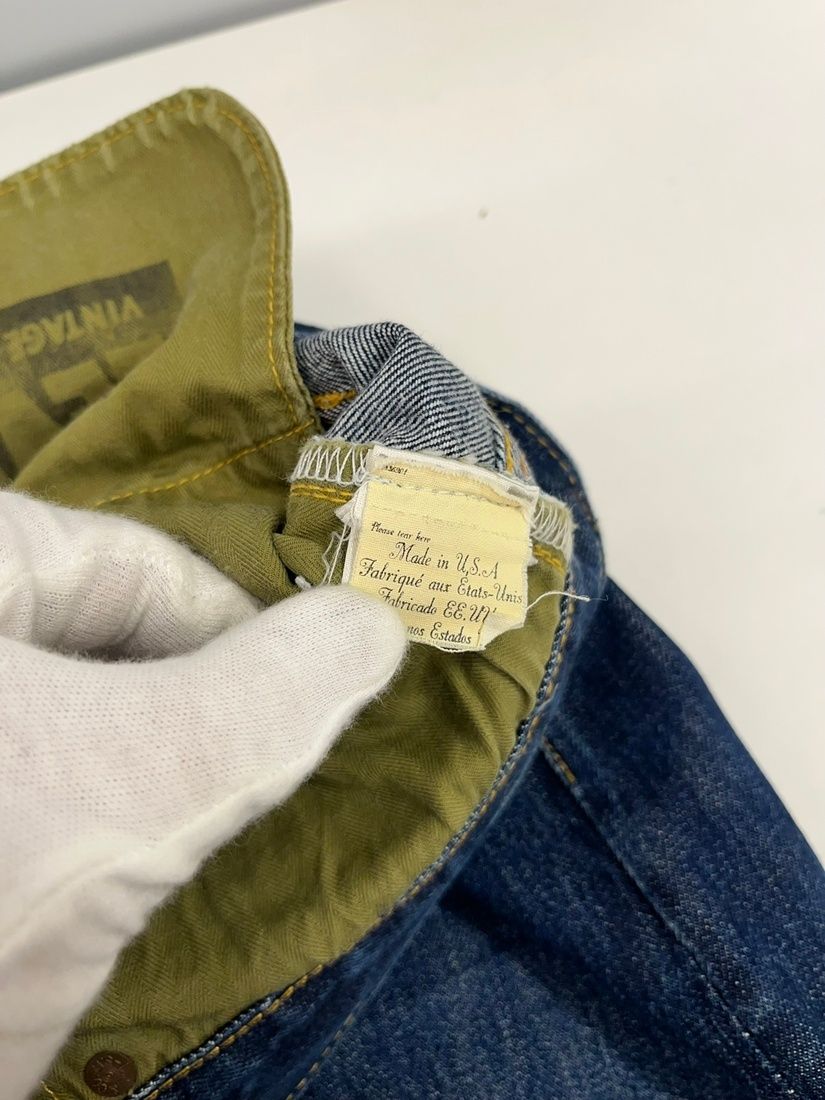 リーバイス Levi's LVC 1944年復刻 S501XX 緑スレーキ ヘリンボーン