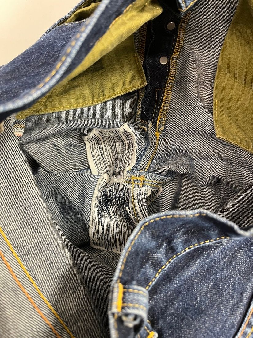 リーバイス Levi's LVC 1944年復刻 S501XX 緑スレーキ ヘリンボーン