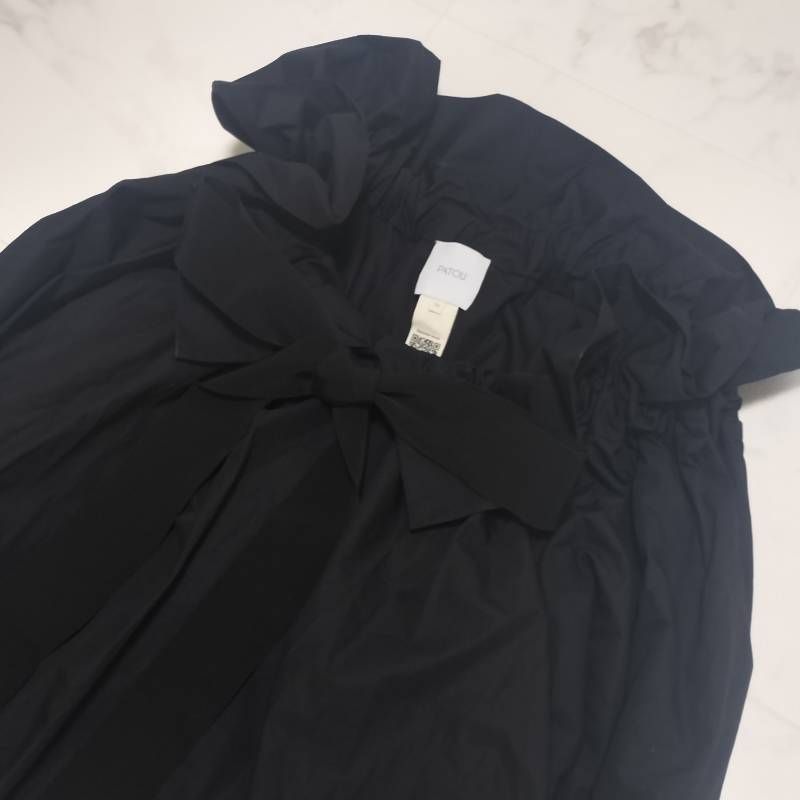 PATOU パトゥ パフロングスリーブブラウス 黒 34 - メルカリ