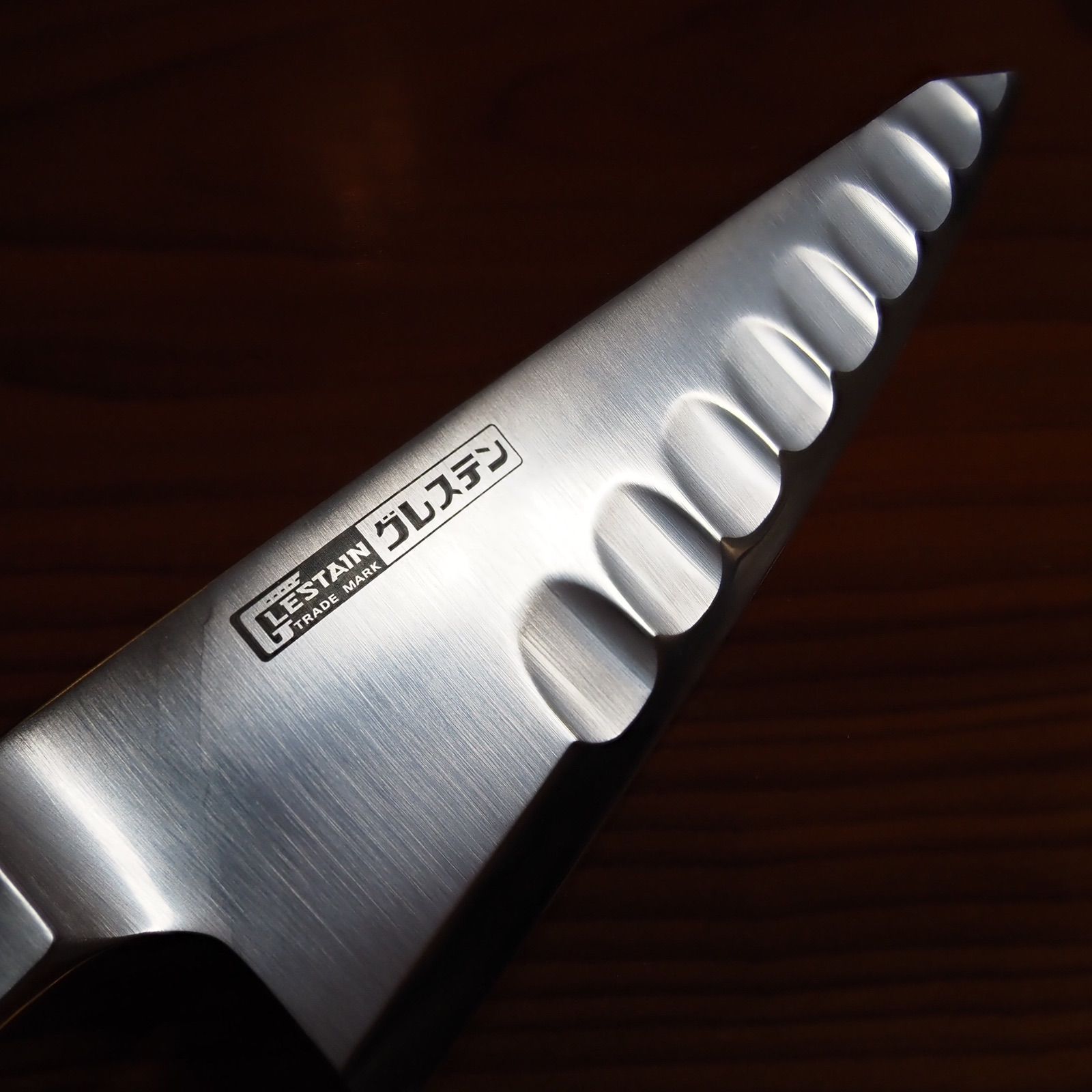 グレステン 包丁 420TM ガラスキ 箱付 美品 グレステン ガラスキ 19cm 420TM 日本製 knife GLESTAIN 新潟県 包丁