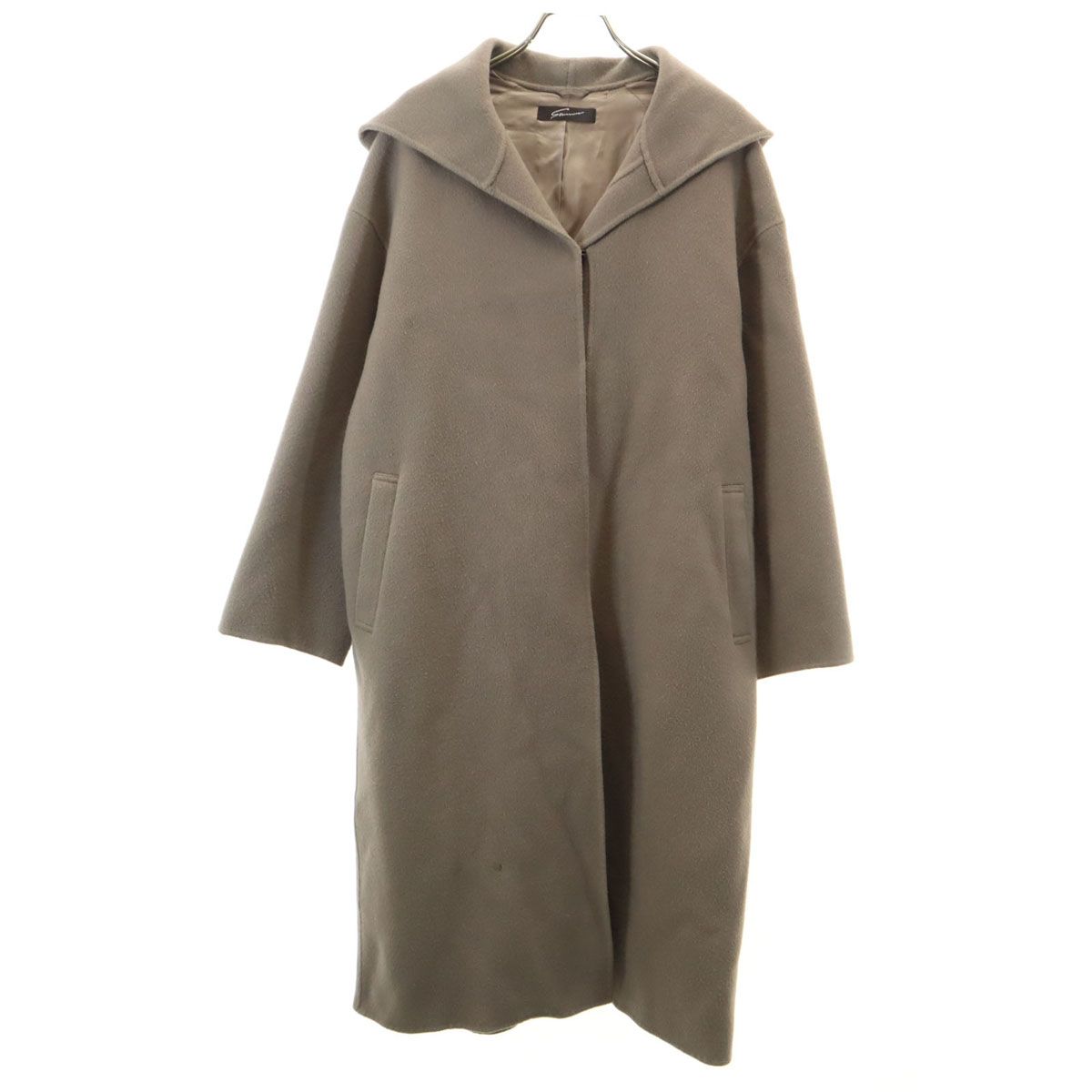 スタンニングルアー　ウール　リバー　ガウンコート　美品 STUNNING LURE スタニングルアー ウール リバー コート 1 グレー