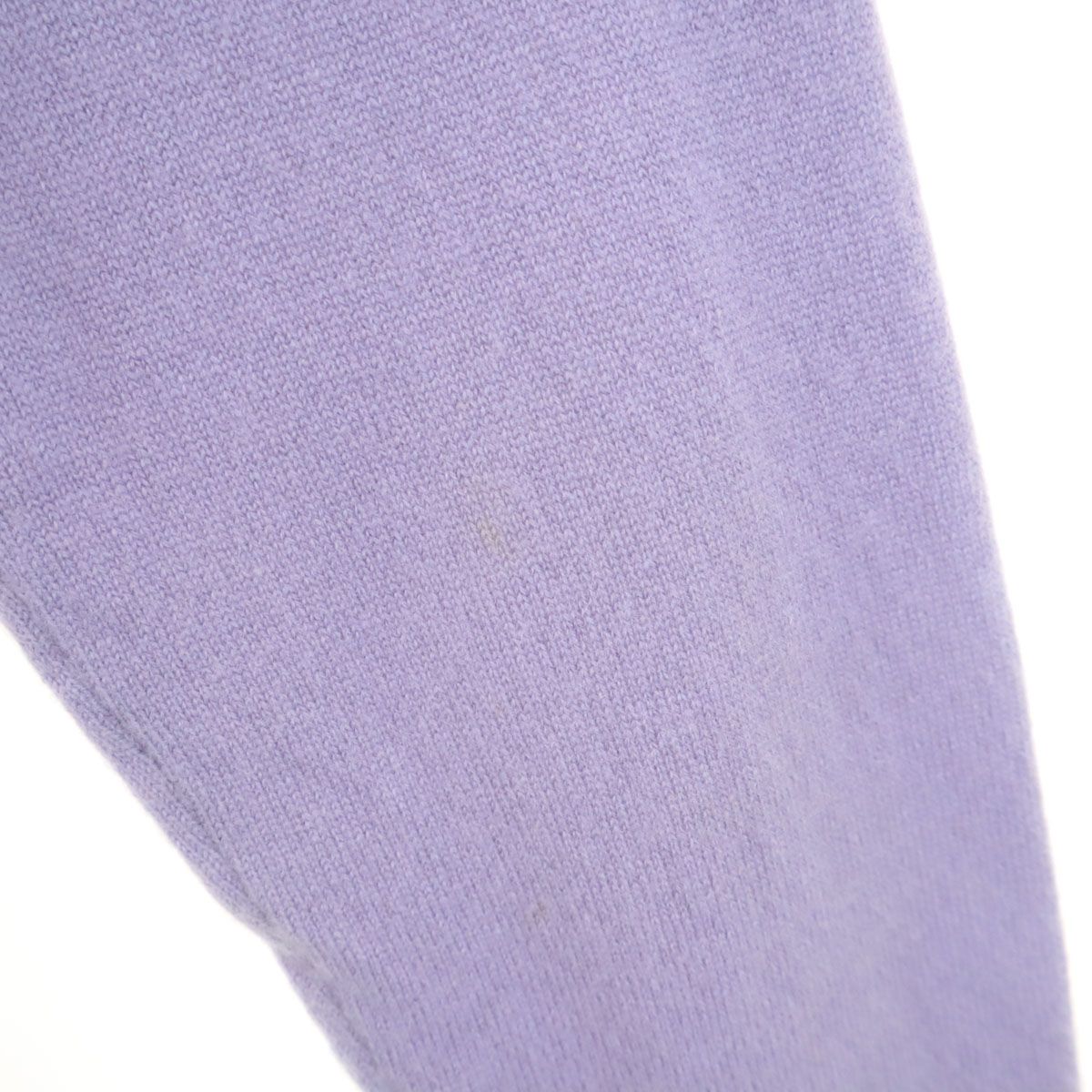 HERMES 100%カシミヤ 紫セーター HERMES エルメス イタリア製 カシミヤ100％ 長袖 ハーフジップ ニット