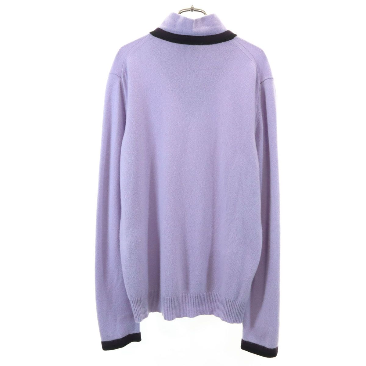 HERMES エルメス イタリア製 カシミヤ100％ 長袖 ハーフジップ ニット