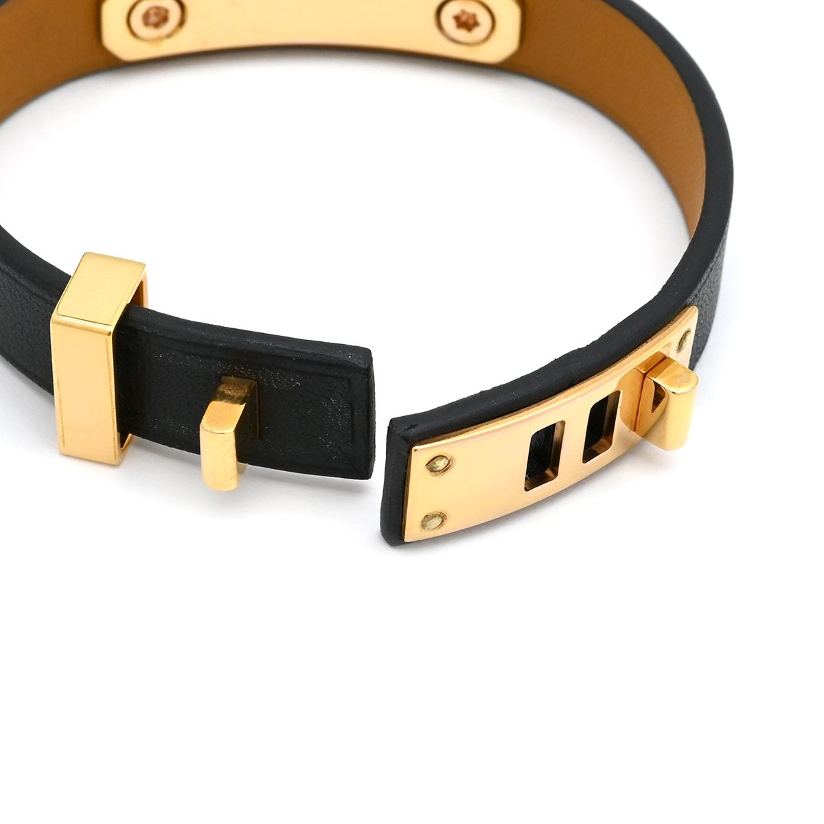 HERMES レザー ゴールド ブレスレット 質屋かんてい局オンラインショップ / 茜部店 エルメス Hermes レザー