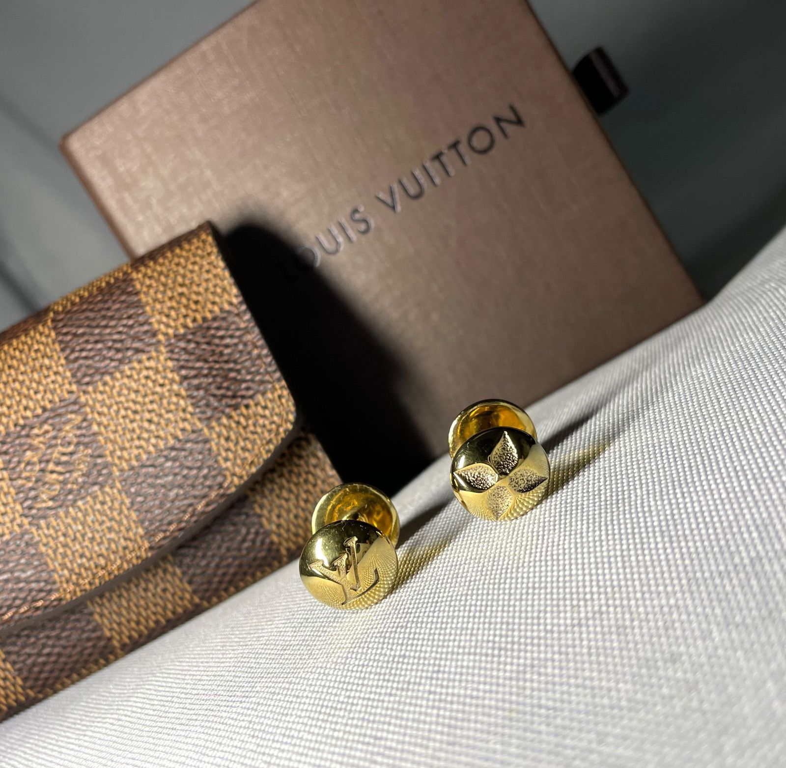 美品 LOUIS VUITTON ルイヴィトン LV ブトン ドゥ マンシェット カフス