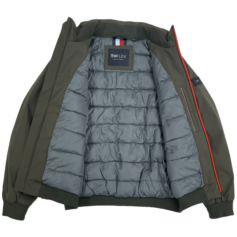   トミーヒルフィガー 2025 メンズ 中綿ジャケット 防風 ストレッチ フード付き 152AP755 (BLK)ブラック 【新品】25FW 長袖 ブルゾン ジャンパー フーディー アウター トップス フルジップ cst サイズ選択可】 TOMMY HILFIGER トミーヒルフィガー 2025 メンズ 中綿