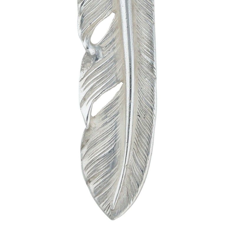 ゴローズSVフェザー小ネックレス ゴローズ SVフェザー 小 右向き ネックレストップ メンズ 小 ※12/28～1