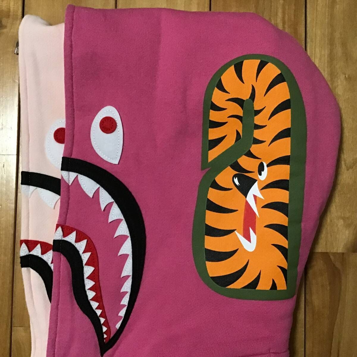 ダブル シャーク パーカー レディース XSサイズ Pink Double shark