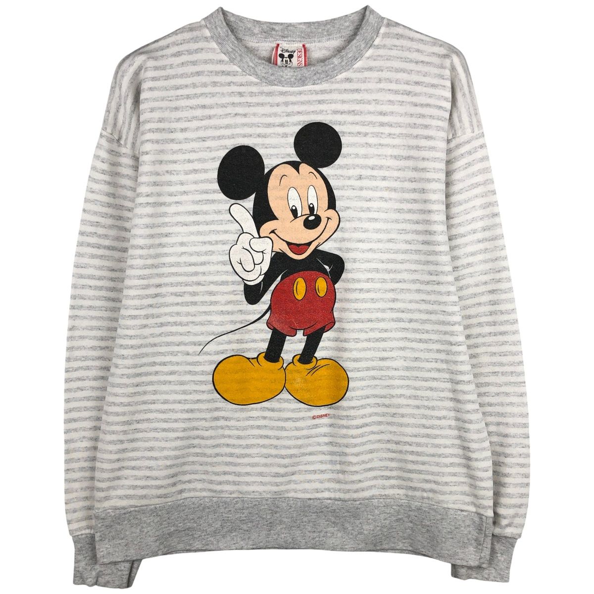 古着 90年代 ディズニー Disney MICKEY MOUSE ミッキーマウス ボーダー