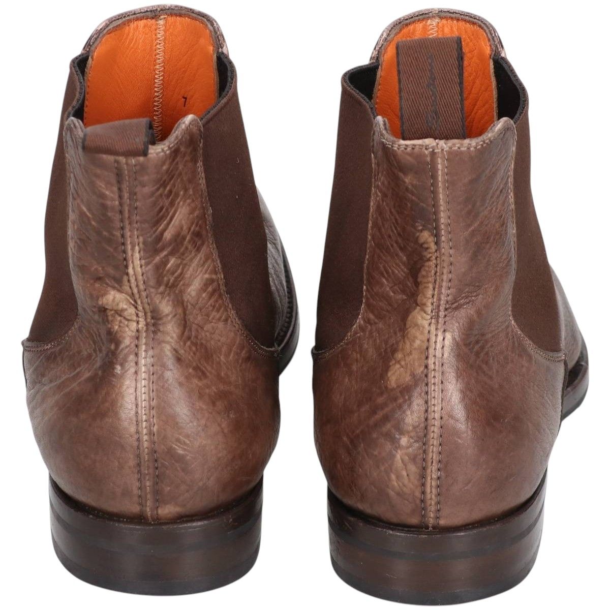 古着 サントーニ SANTONI Braun HAMBURG サイドゴアブーツ イタリア製