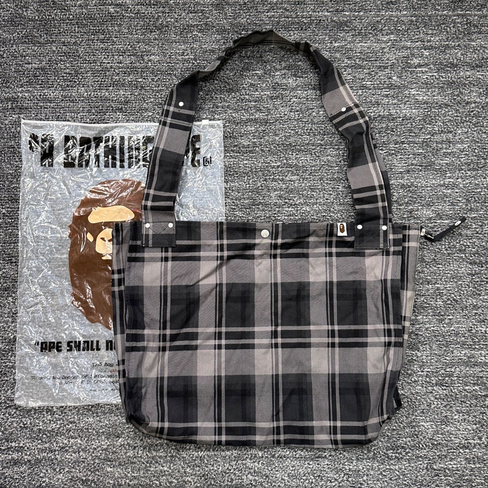 A BATHING APE チェック ショルダーバッグ ア ベイシング エイプ