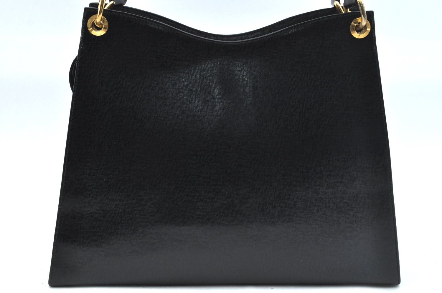 Christian Dior ディオール ショルダートートバッグ レザー ブラック