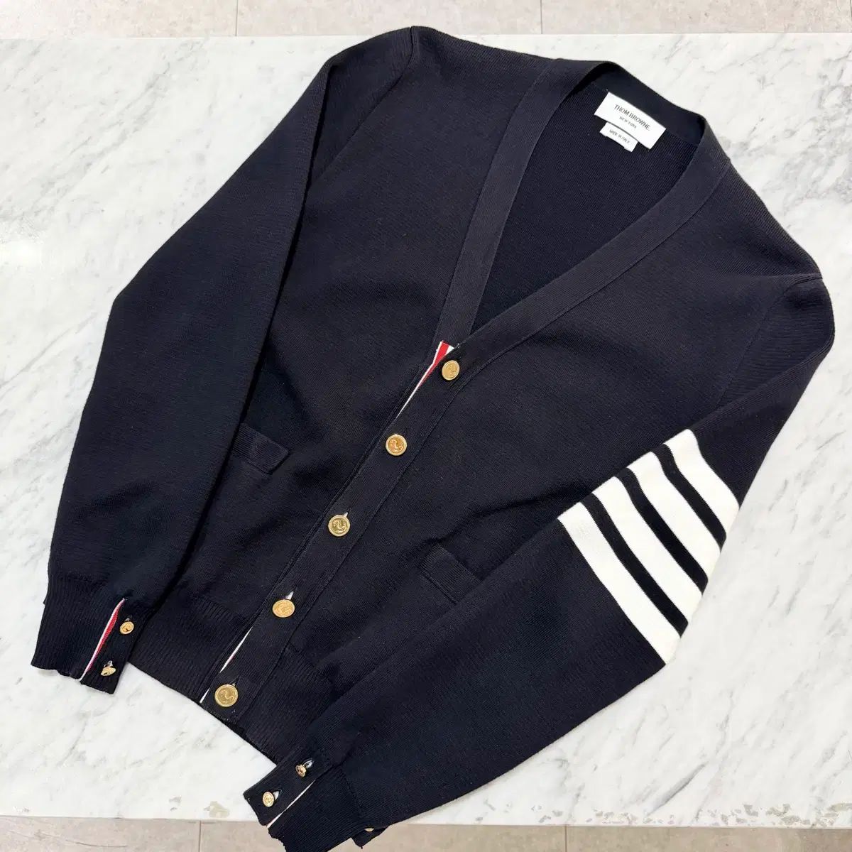 正規品 Thom Browne トム・ブラウン 斜めボーダー 袖ストライプ ミラノ