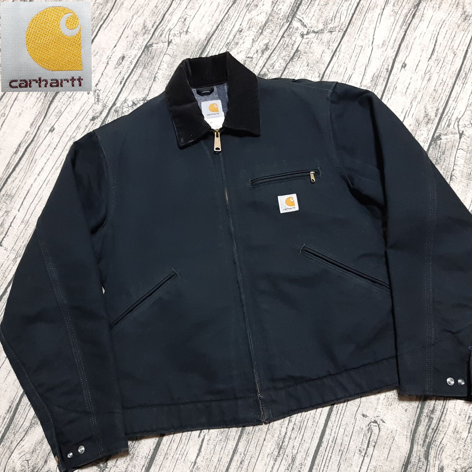 size S】Carhartt Detroit Jacket Black デトロイトジャケット
