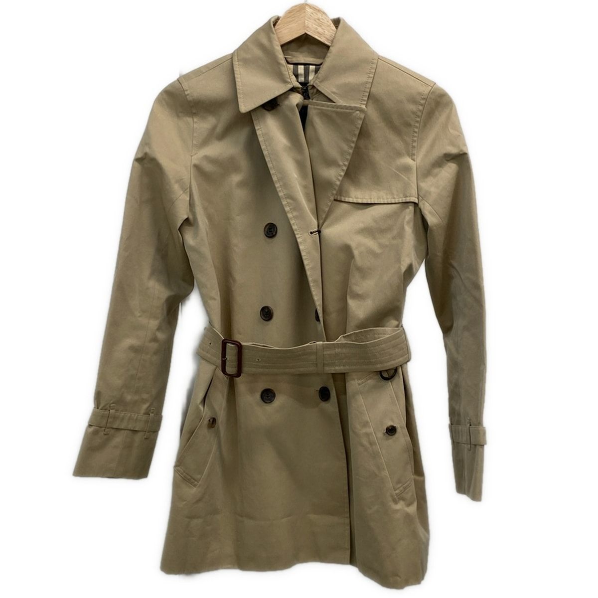 Burberry バーバリーロンドン トレンチコート 36日本製 ロング カシミア ケンジントン トレンチコート (トレイルメランジ