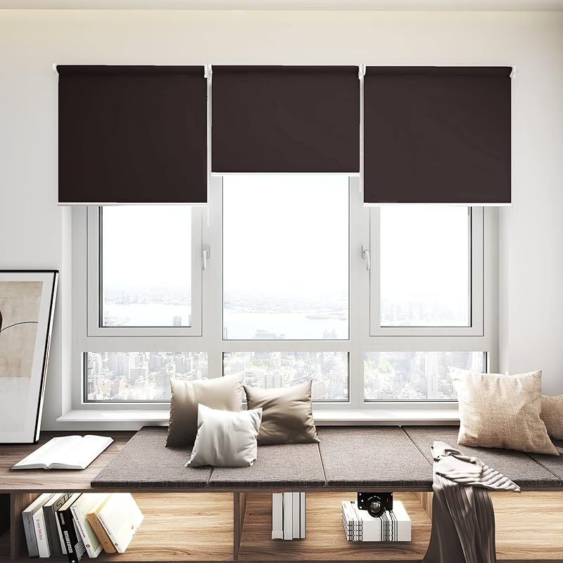 Deconovo ロールスクリーン ロールカーテン チェーン式 1級遮光 断熱