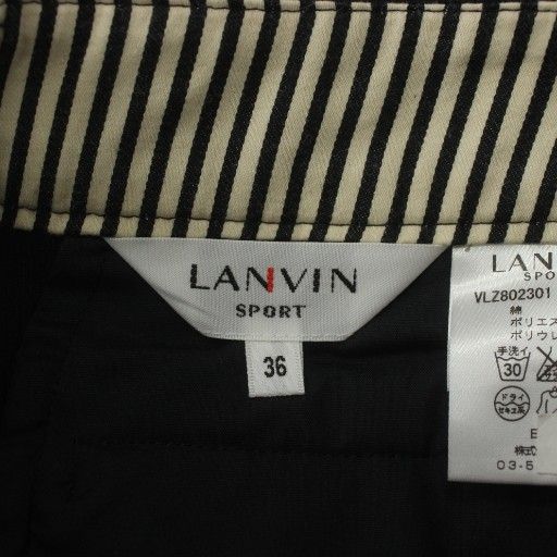 LANVIN SPORT 薄手 ジグザグボーダー　パンツ　サイズ36 ランバン スポール LANVIN SPORT パンツ スラックス テーパード 36 紺
