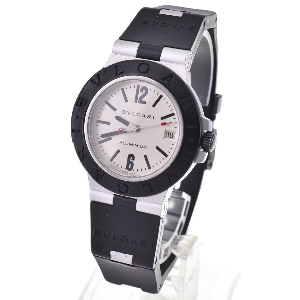 ベルト訳あり ブルガリ BVLGARI AL38A アルミニウム デイト 自動巻き