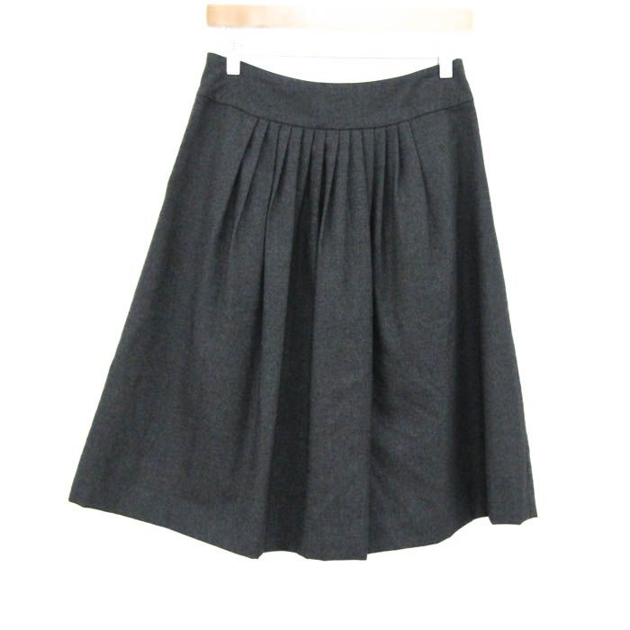 マーガレットハウエル スカート ボトムス ギャザー フレア ウール