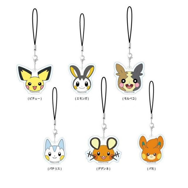 種類16：ニンフィア ポケモン ストラップ ゼニガメ カビゴン ミュウ