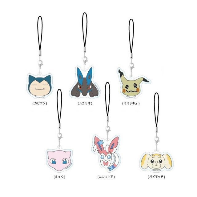 種類16：ニンフィア ポケモン ストラップ ゼニガメ カビゴン ミュウ