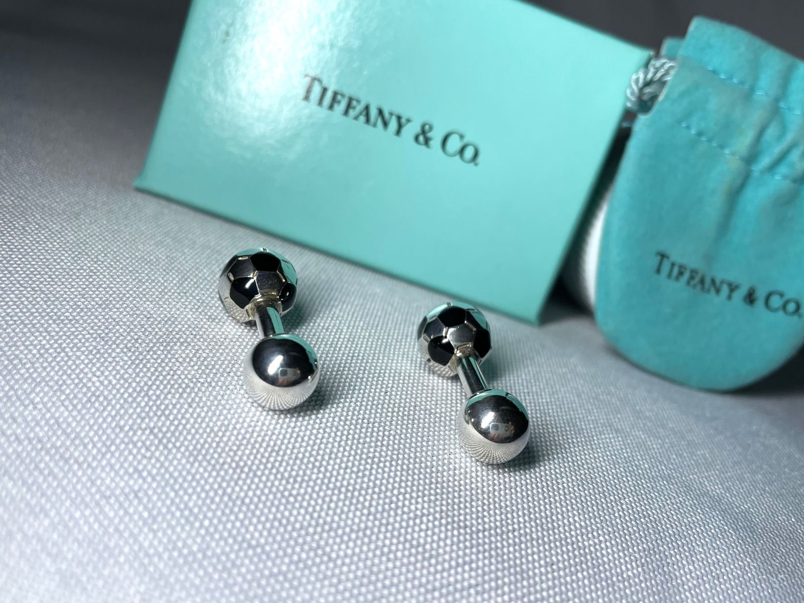 新品未使用　ティファニースターリングシルバーのボール　2個セット 新品未使用 ティファニースターリングシルバーのボール 2個セット