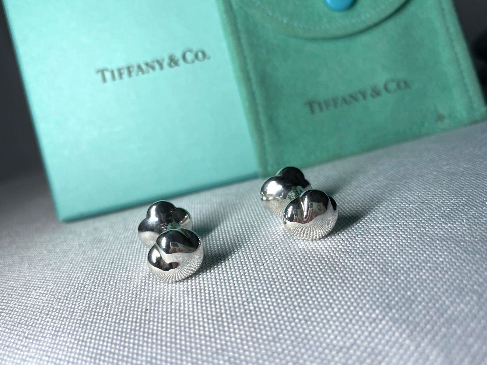 新品未使用　ティファニースターリングシルバーのボール　2個セット 新品未使用 ティファニースターリングシルバーのボール 2個セット