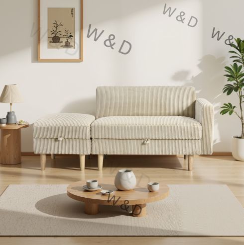 One Arm 2 Seater sofa+Ottoman ソファ 2人掛け 収 送料無料】One Arm 2 Seater sofa+Ottoman ソファ 2人掛け 収納付き