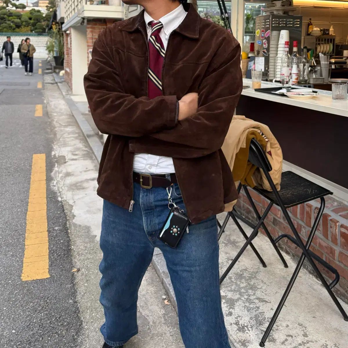 90s ポロ スウェード コートジャケット L - メルカリ