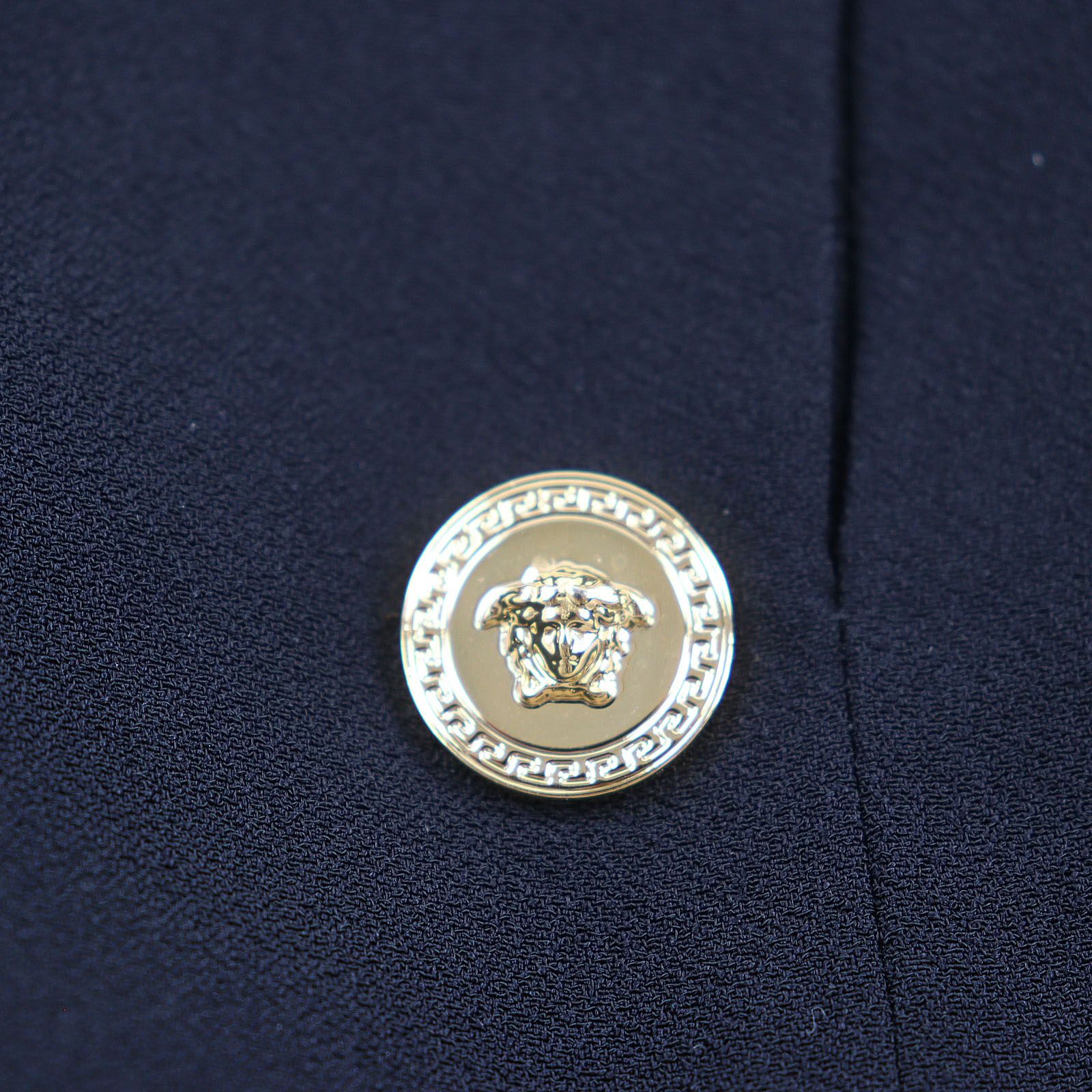 極美品△VERSACE ヴェルサーチ 2022年製 1006082 メデューサボタン