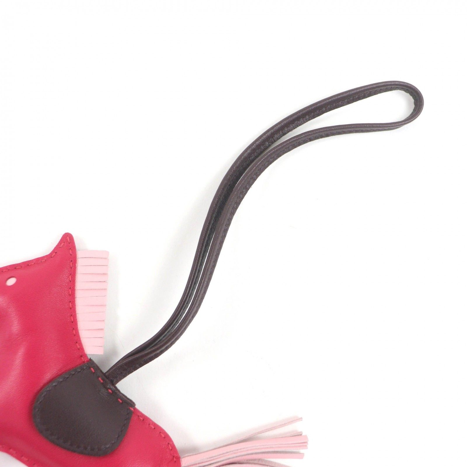 美品☆HERMES エルメス ロデオチャーム MM ルージュセリエ/ローズ