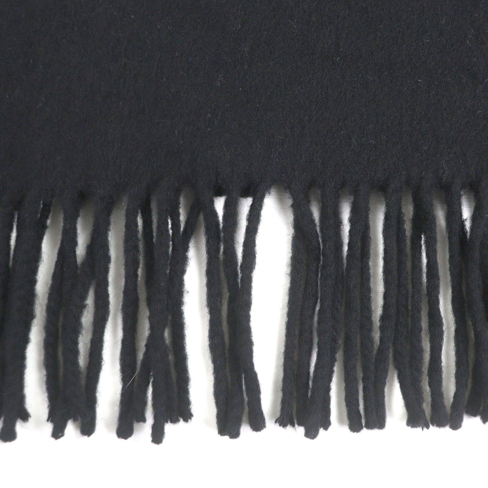 美品□HERMES エルメス カシミヤ100％ ロゴ刺繍 エンブロイダリー 大判