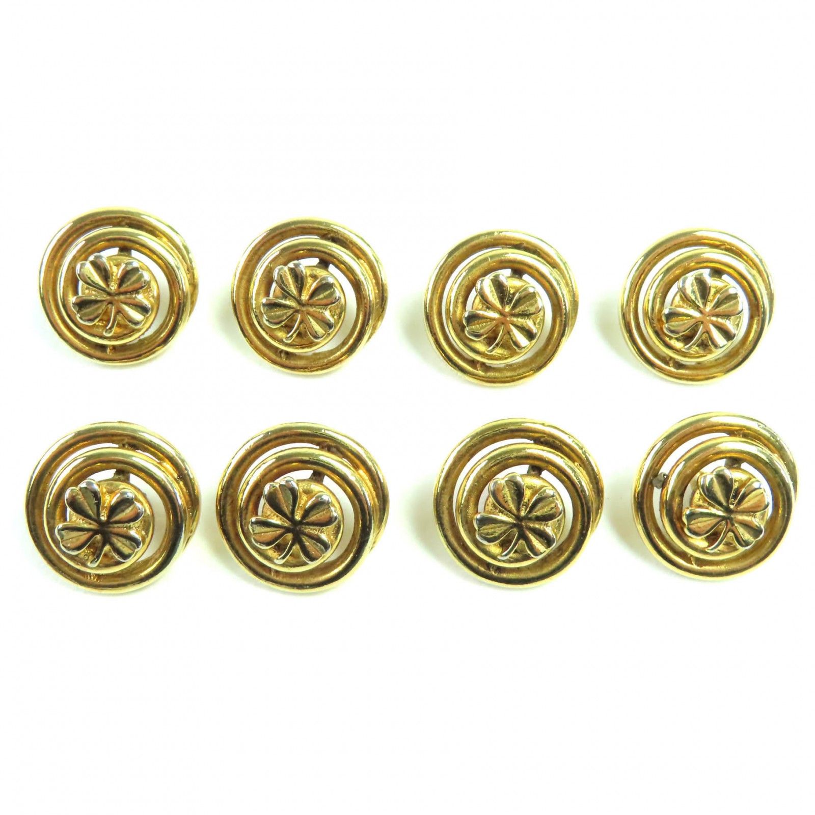 美品◇CHANEL シャネル ヴィンテージ クローバーボタン 8点セット