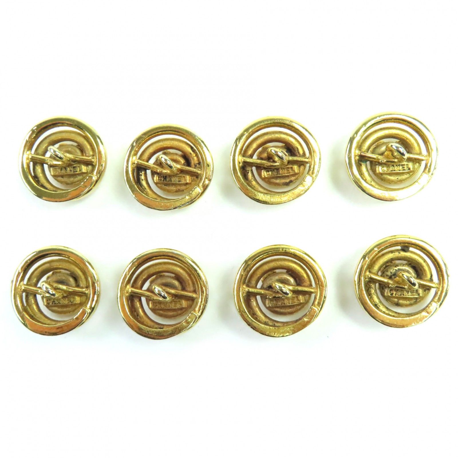 美品◇CHANEL シャネル ヴィンテージ クローバーボタン 8点セット