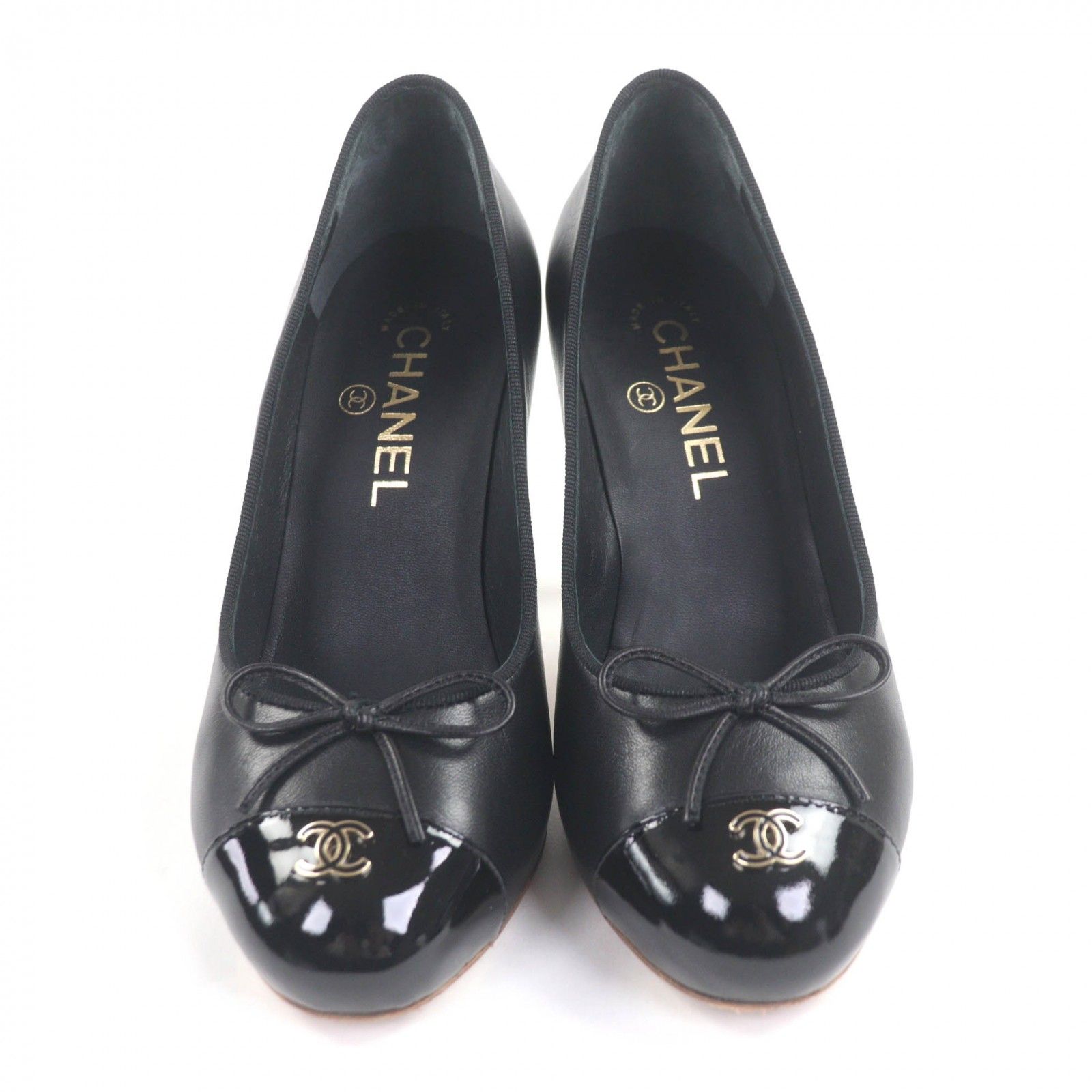 極美品☆CHANEL シャネル 13C G28504 リボン付 ココマーク 切り替え