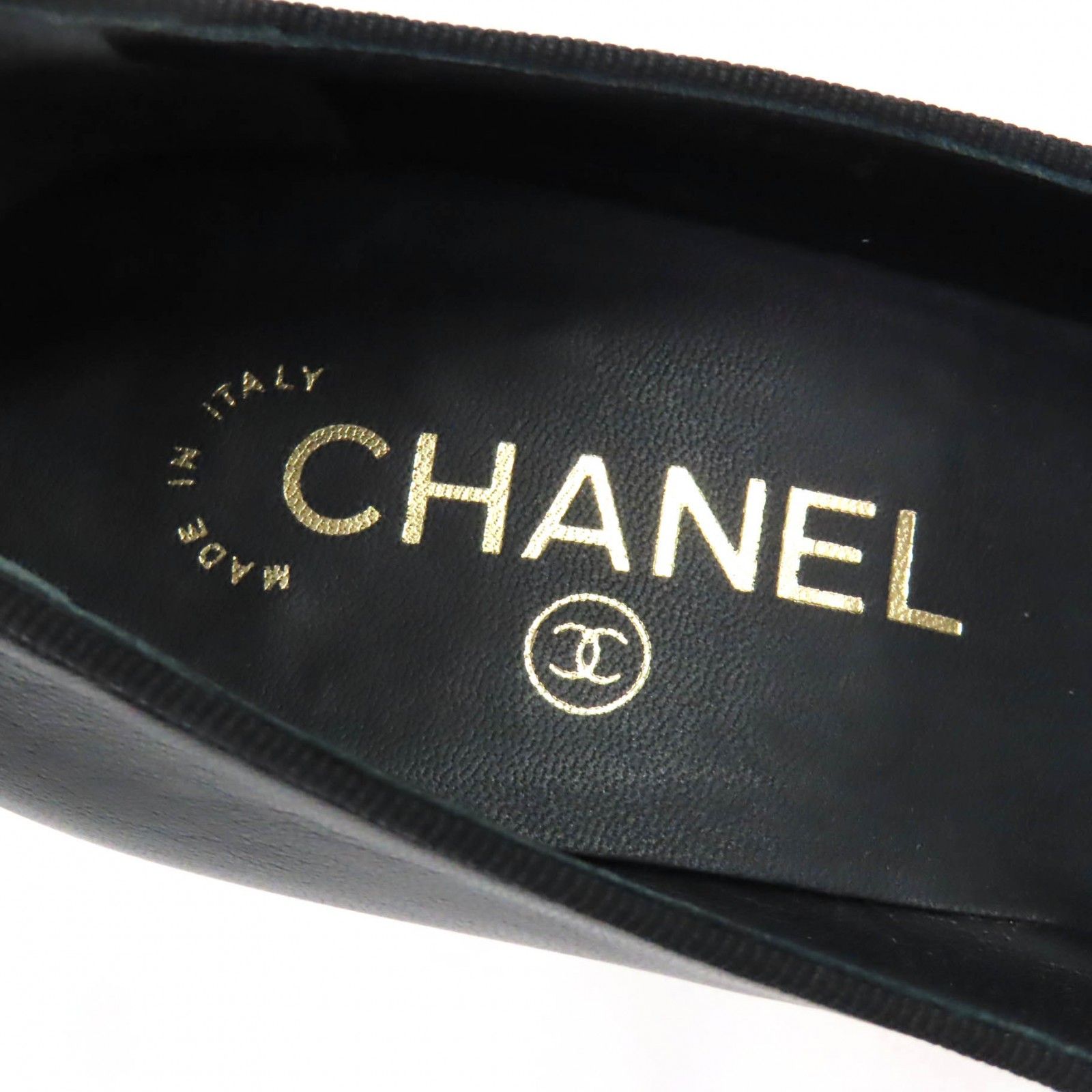 極美品☆CHANEL シャネル 13C G28504 リボン付 ココマーク 切り替え
