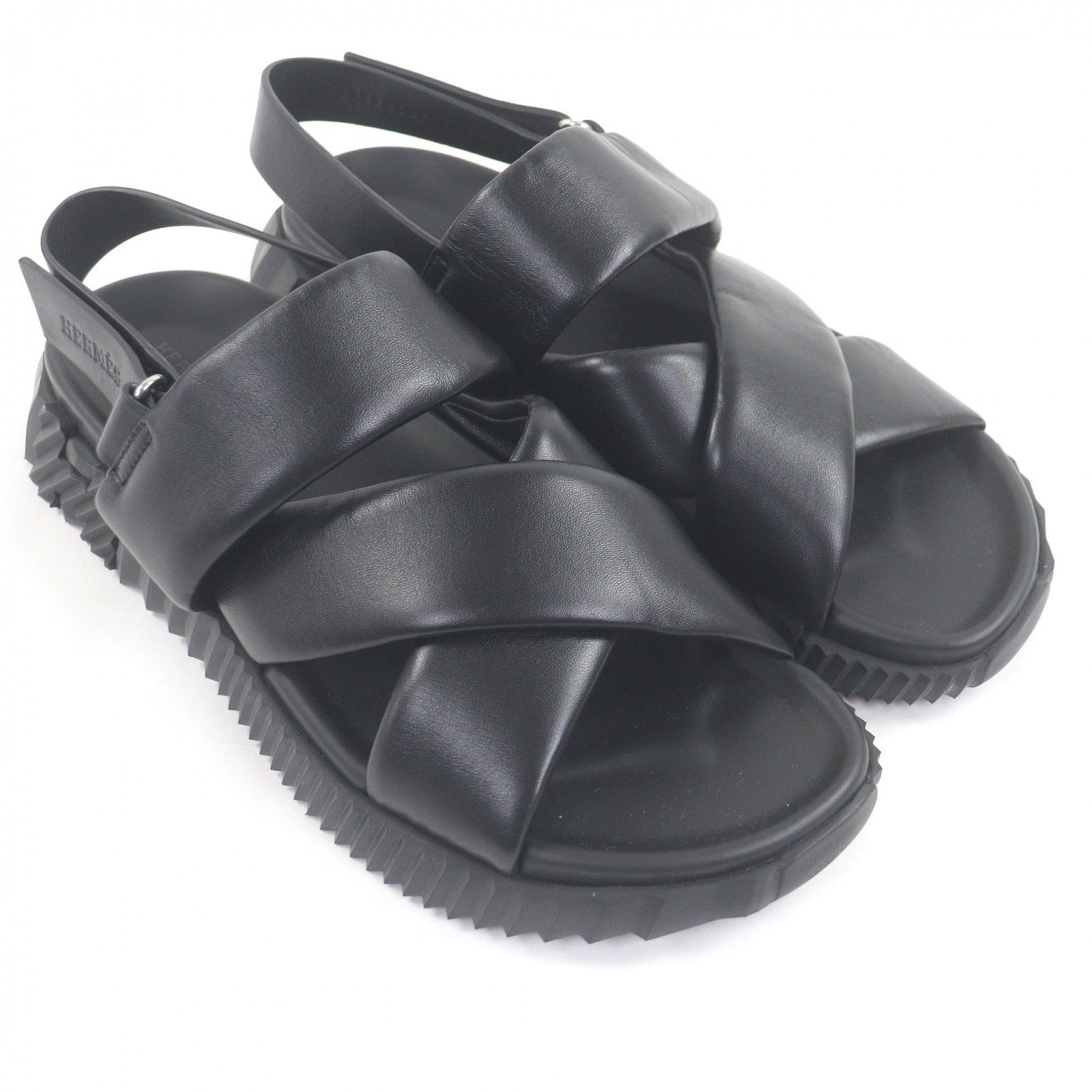 極美品□HERMES エルメス エレクトリック レザー ベルクロストラップ