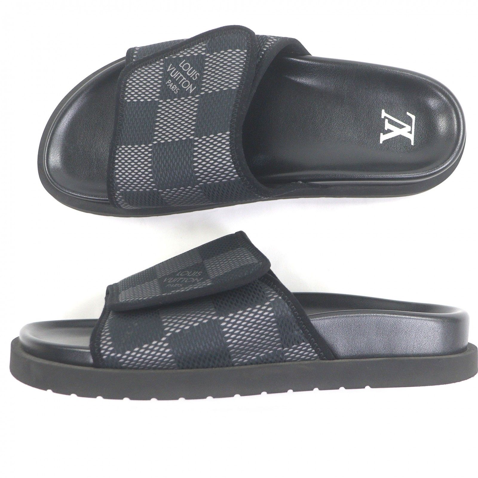 美品□LOUIS VUITTON ルイヴィトン 1ACR2R LV マイアミ・ライン レザー