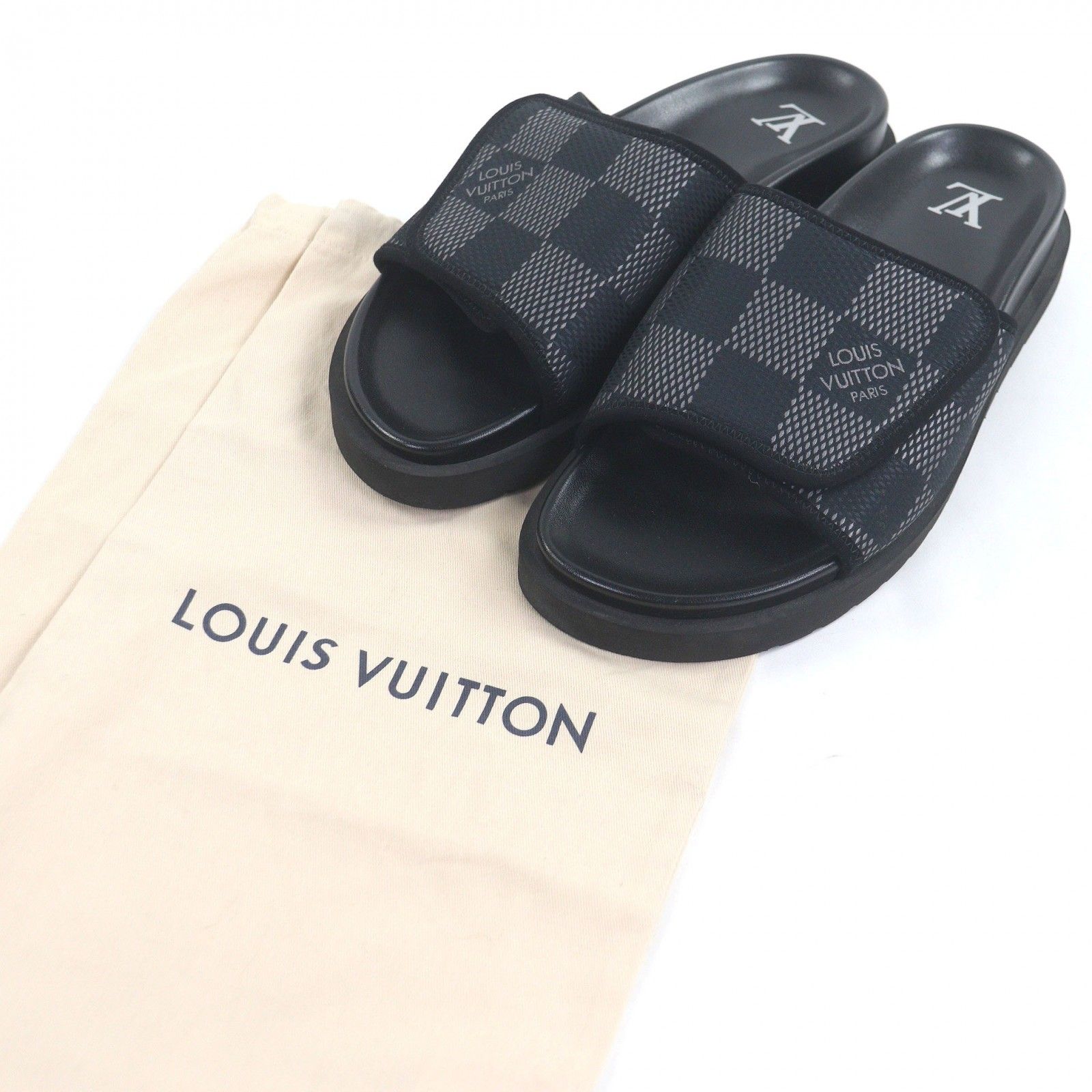 美品□LOUIS VUITTON ルイヴィトン 1ACR2R LV マイアミ・ライン レザー